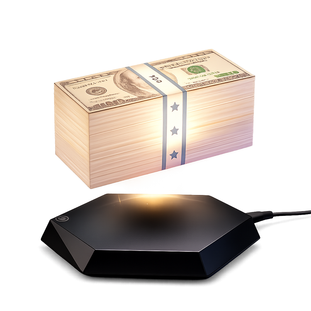 Lampe LED Billets Flottants